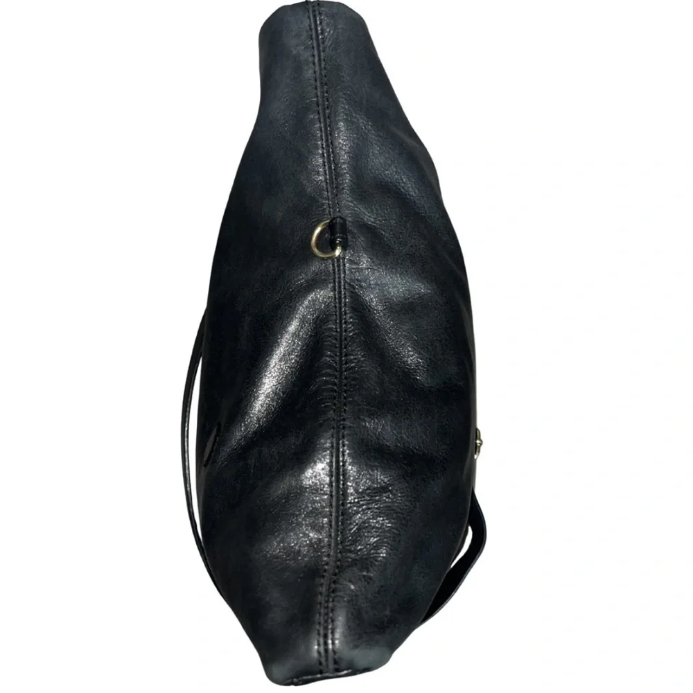 Tory Burch Vintage Dena Fold-Over Crossbody - Black Leather